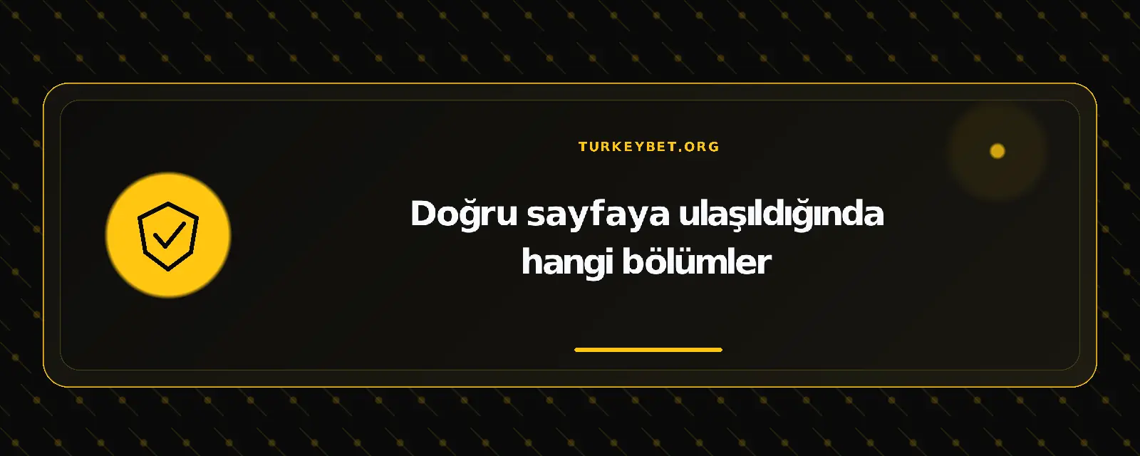 Doğru sayfaya ulaşıldığında hangi bölümler – turkeybet.org